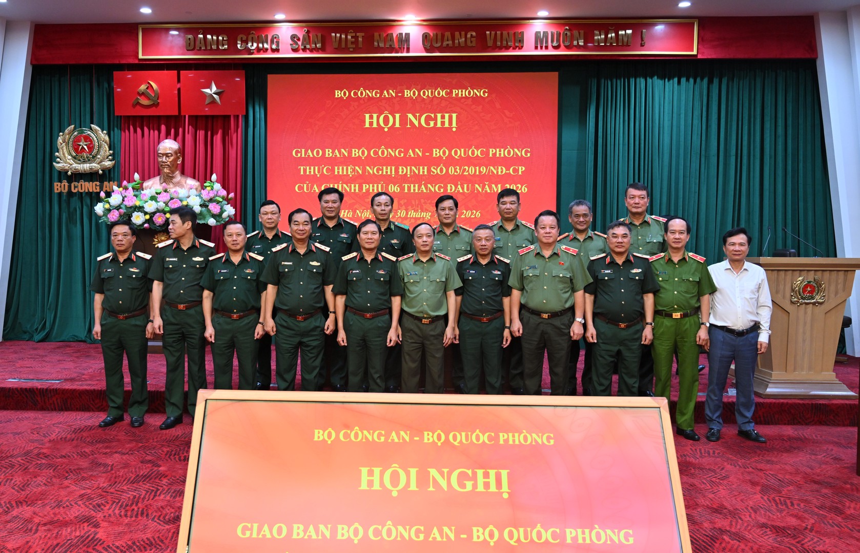 Bộ Công an - Bộ Quốc phòng giao ban 6 tháng đầu năm 2026